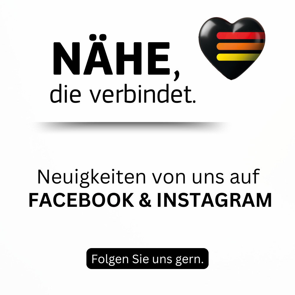 Symbol für soziale Medien, verweist auf die Social-Media-Kanäle der Stadtwerke Schwarzenberg